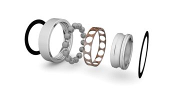 The components of a bearing