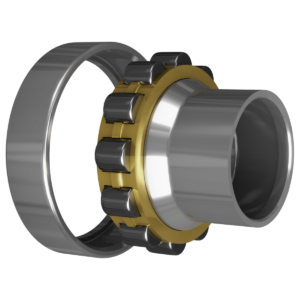 cylindrical_roller_bearing CAD drawing on white background