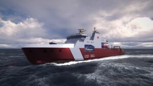 AOPS rendering of boat on water