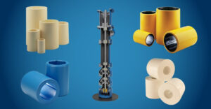 image with several product on page with blue background